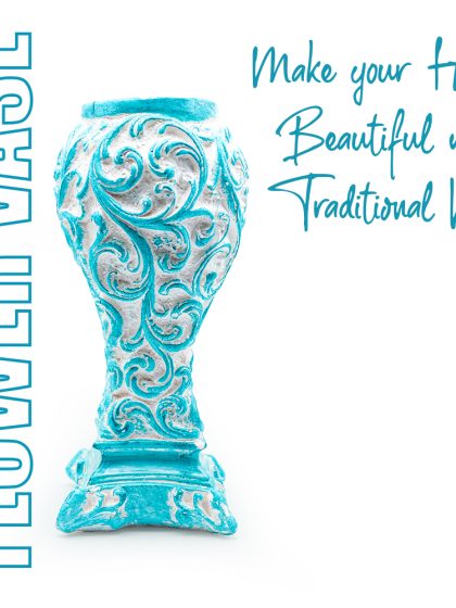 FIZ Flower Vase Holder Arrangement For Desk