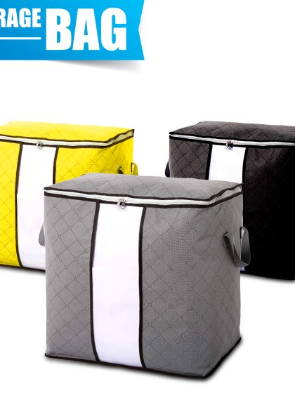 FIZ Cloth Storage Bag, Water Resistant Closet Organizer Bag, Dual Zipper Cloth Storage Bag