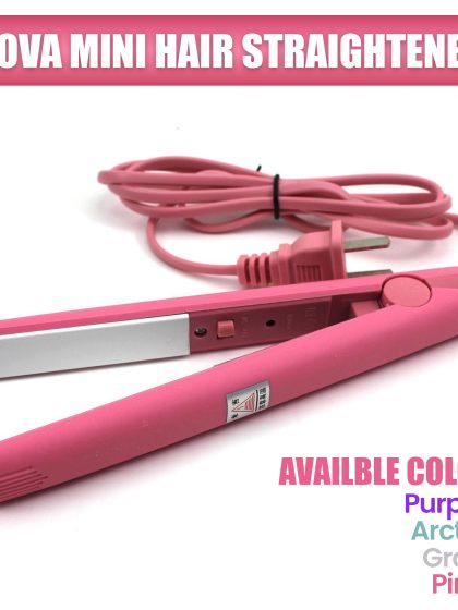 FIZ Mini Straightener for Girls, Portable Mini Electronic Hair Straightener.