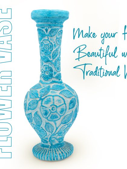 FIZ Flower Vase Holder Arrangement For Desk