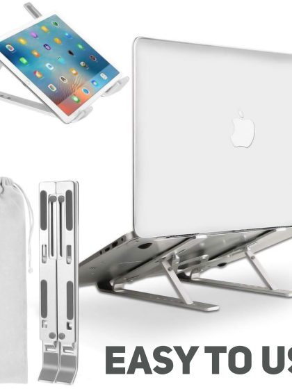 FIZ Laptop Stand, Arae Adjustable Ergonomic Portable Mini Laptop Holder or Stand