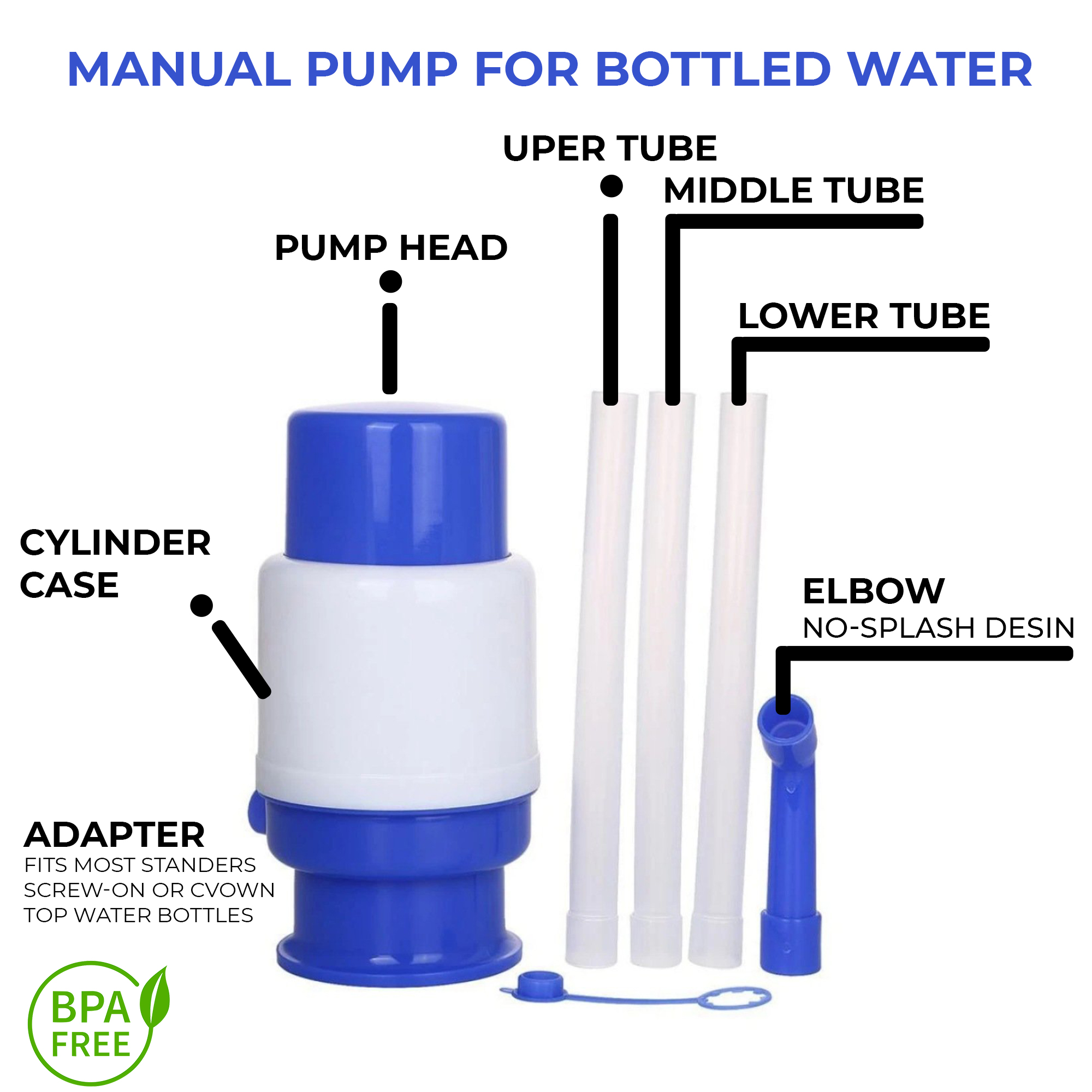 FIZ Manual Water Pump for 19 Liters Bottle 2 FIZ Manual Water Pump for 19 Liters Bottle