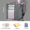 FIZ Cloth Storage Bag, Water Resistant Closet Organizer Bag, Dual Zipper Cloth Storage Bag