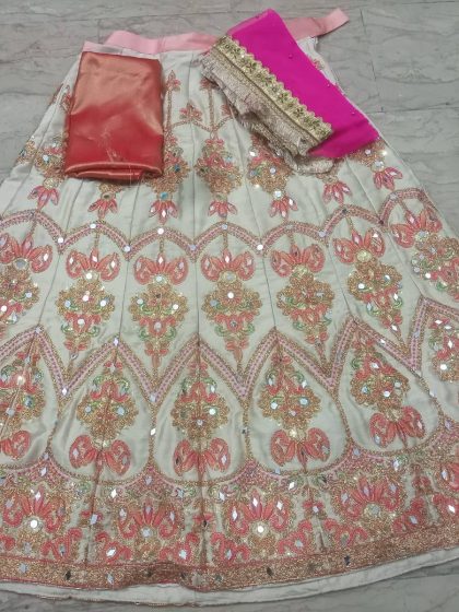 3 Pcs Fancy Lehenga For Women