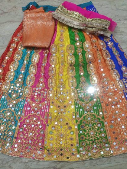 3 Pcs Fancy Lehenga For Women