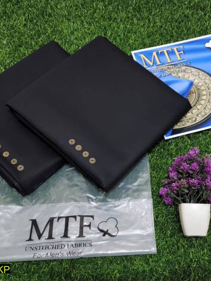 MTF Men's Unstitched Suit - Black