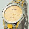 FIZ Stainless Steel Water Resistant Wrist Watch for Men in Sliver and Gold Color.