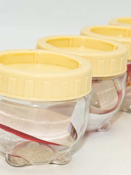 Pack of 4 - FIZ Airtight Plastic Food Storage Interlock Container