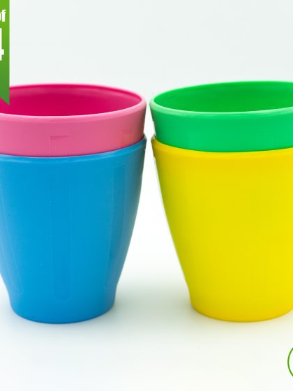 FIZ Colorful Assorted Set of 4 in 1 Glass for Snacks.