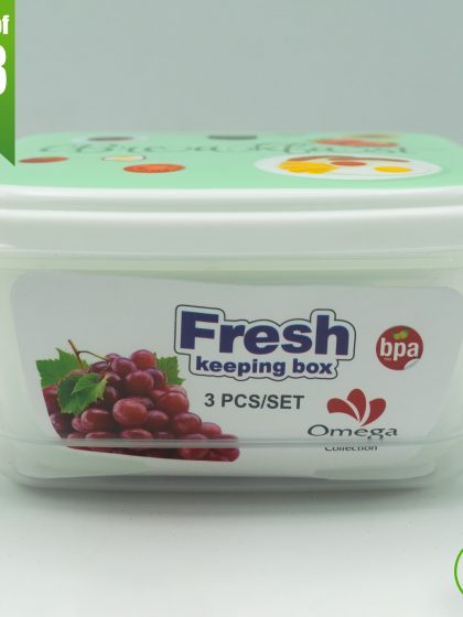 FIZ Bowl Set 3 In 1 Fresh Airtight Plastic Food Storage Container